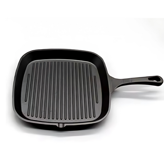 Livista Gietijzeren Grillpan 28 cm – Grillpannen - Vleespan BBQ - Pan Inductie – Skillet