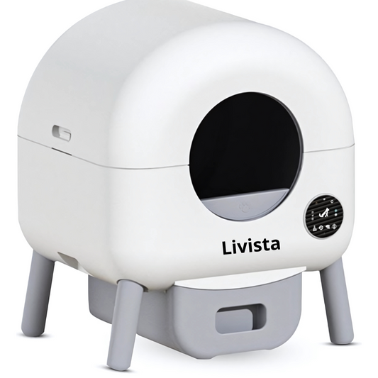 Livista Automatische Kattenbak - Zelfreinigend - Elektrische & Zelfreinigende Scoopfree Robot - 90 L  - incl. App