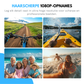 Livista Mini Action Camera 1080P - Body camera - Fiets , Ski & Voetbal Camera - Handsfree POV Camera - Compacte Sportcamera - Met Live App-View – WiFi camera - Zwart