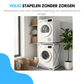 Livista Wasmachine Verhoger - Wasmachine Stapelrek - Universeel Wasmachine en Droger Verhoger - Wasmachine Ombouw - Wasmachinerek - Wasmachine Sokkel - Metaal Wit - Anti Vibratie - Robuust - Stevig - Stabiel