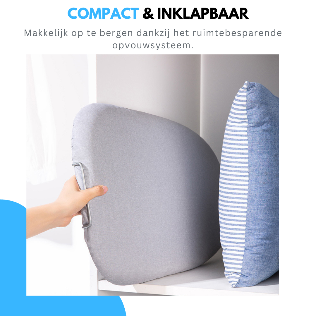 Livista Opvouwbare Strijkplank - Tafelstrijkplank - Mini Strijkplank - Strijkplanken - Inclusief Mouwplankje - 60 x 35 cm - Grijs