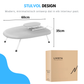 Livista Opvouwbare Strijkplank - Tafelstrijkplank - Mini Strijkplank - Strijkplanken - Inclusief Mouwplankje - 60 x 35 cm - Grijs