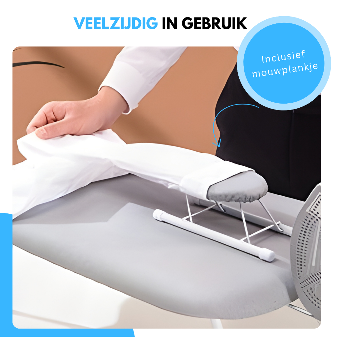 Livista Opvouwbare Strijkplank - Tafelstrijkplank - Mini Strijkplank - Strijkplanken - Inclusief Mouwplankje - 60 x 35 cm - Grijs