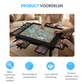 Livista Puzzelplaat voor 1500 Puzzelstukjes met 6 Lades – Puzzelbord met Opbergsysteem -– Puzzelmat van Hout – Puzzeltafel - Zwart