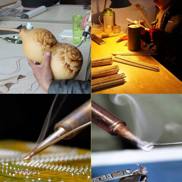 Houtbrander Set - Pyrografie voor Hobby - Soldeerbout - Soldeerset - Soldeer