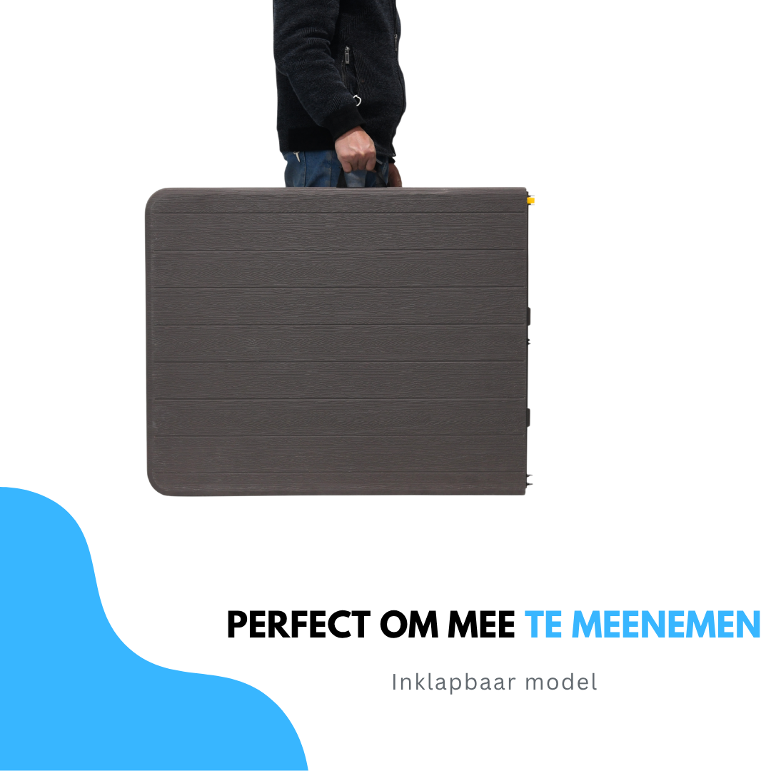 Livista Luxe Inklapbare Tafel 180 cm – Opvouwbare Campingtafel & Stevige Tuintafel – Draagkracht tot 250 kg – Handig voor Feest, Tuin of Camping