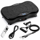 Truskore Trilplaat - Trilplaat Fitness - Powerplate - - 5 Trainingsprogramma's - 99 Snelheid niveaus - Trainingsapparatuur voor Uithoudingstraining - Met Bluetooth - Inclusief Weerstandsbanden en Handvatten - Zwart