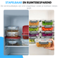 Livista Glazen Vershoudbakjes Set 10 Stuks – Luchtdicht & Stapelbaar – Meal Prep Bakjes & Diepvriesbakjes
