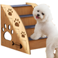 Livista Hondentrap met 4 Antislip Treden - Loopplank voor Honden en Katten - Lichtgewicht Houtlook - Stevig Hondentrapje - Draagvermogen van 60 KG
