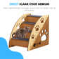 Livista Hondentrap met 4 Antislip Treden - Loopplank voor Honden en Katten - Lichtgewicht Houtlook - Stevig Hondentrapje - Draagvermogen van 60 KG