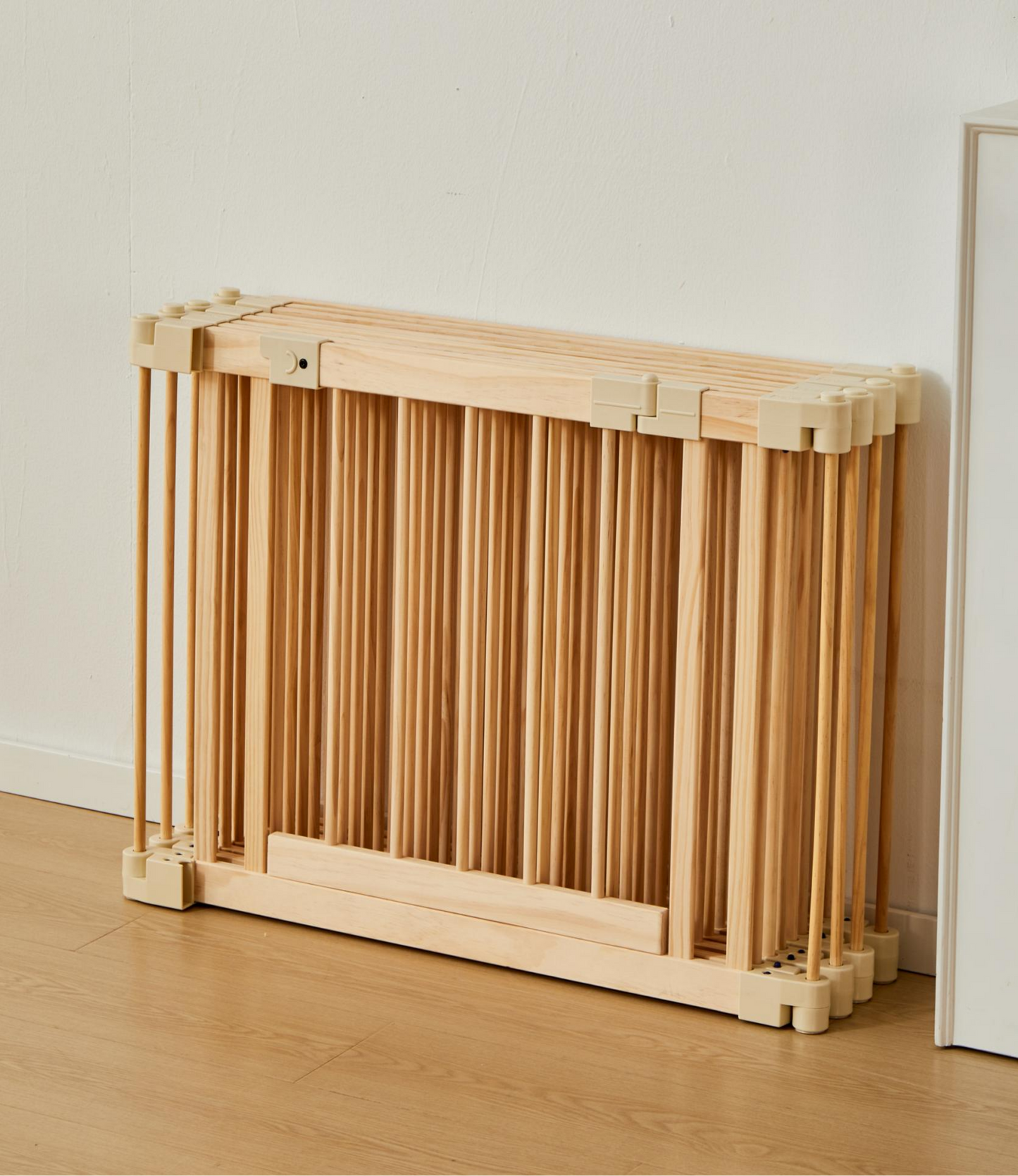 Livista Grondbox baby - Inklapbare box - Speelbox - Playpen baby - Babypark - Kruipbox – Kinderbox – Baby box – Witte Connectoren - Slim Kliksysteem - Hout - 190x190x61 CM