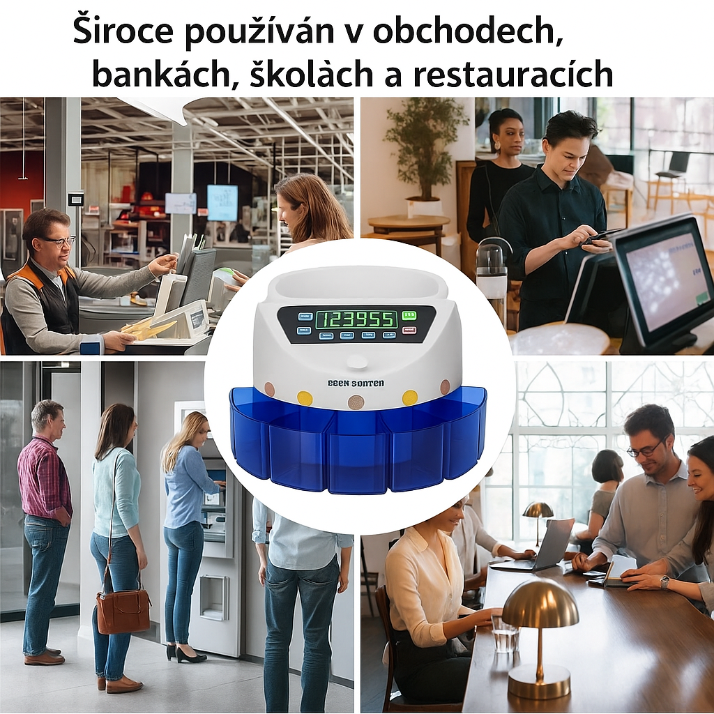Truskore Geldtelmachine munten (Grijs) -  Inclusief Gratis Opberg- en Stofhoes -Munttelmachine [img 5] [NL->CZ]