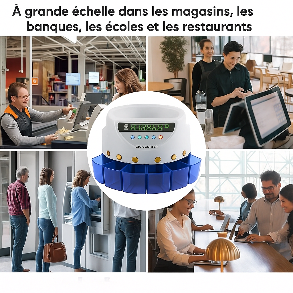 Truskore Geldtelmachine munten (Grijs) -  Inclusief Gratis Opberg- en Stofhoes -Munttelmachine [img 5] [NL->FR]
