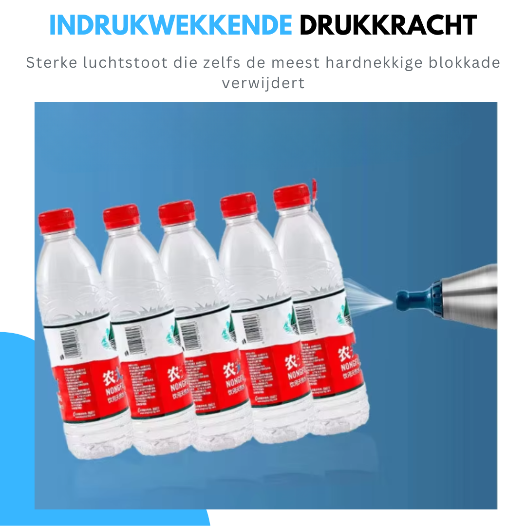 Livista Ontstopper – Krachtige WC Ontstopper - Gootsteen Ontstopper - Toilet Plopper – Milieuvriendelijke Luchtdruk Ontstopper