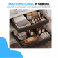 Livista Gootsteenkast Organizer Uitschuifbaar – Uittrekbaar en Verstelbaar (43-67 cm) - Keukenkast Organizer Onder Gootsteen - Lade Organizer - Badkamer Organizer - Keukenrek – Zwart