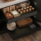 Livista Gootsteenkast Organizer Uitschuifbaar – Uittrekbaar en Verstelbaar (43-67 cm) - Keukenkast Organizer Onder Gootsteen - Lade Organizer - Badkamer Organizer - Keukenrek – Zwart